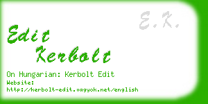 edit kerbolt business card